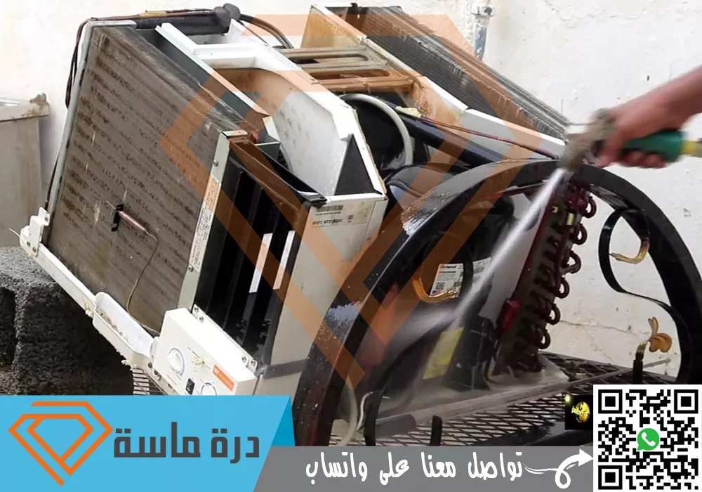 غسيل مكيفات شباك بابها