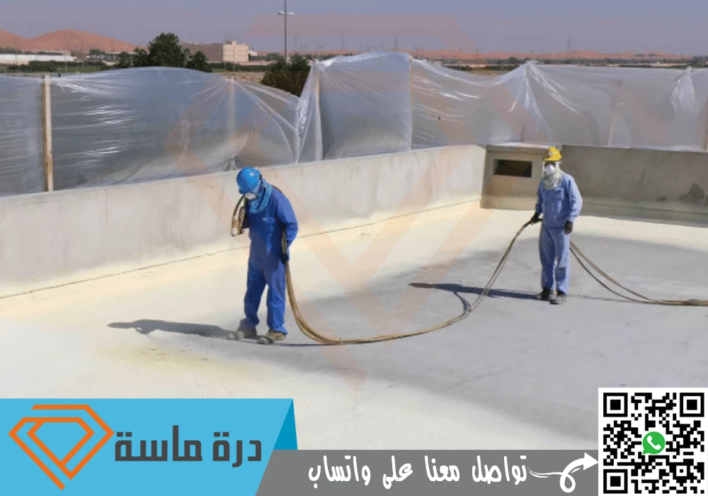 شركة عزل فوم بابها 👷🏻♂️ | 0593428144 | بولي يوريثان 95 Foam insulation company in Abha 1